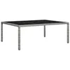 vidaXL Tavolo da pranzo da giardino grigio 200x150x74 cm in Anteprima dell’immagine prodotto 5