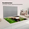 KitchenYeah© Herdabdeckplatte Ein Glas Latte Macchiato an Produktbild-Vorschau 3