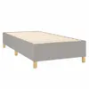 Boxspringbett mit Matratze Hellgrau 80x200 cm Stoff Produktbild-Vorschau 3