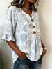 ASKSA - Chemisier pour femme, en mousseline, style t-shirt, Voir les images du produit 3
