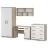 Armoire pour enfants 120 cm - Sonoma/blanc avec poignées Voir les images du produit 6