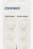 connexx Click Domes 8 mm closed 6er Blister Weiß Produktbild-Vorschau 1