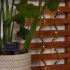 LED Solar Seil Lichterkette 5m Jute Kunststoff Warmweiß Produktbild-Vorschau 3