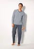 LE JOGGER Pyjama 4 -teilig blau-marine, grau-anthrazit Produktbild-Vorschau 6