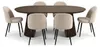 Set sala da pranzo Tokyo: tavolo rovere affumicato, 6 sedie Anteprima dell’immagine prodotto 1