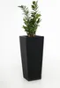 VIVANNO Pflanzkübel Fiberglas CLASSIC Säule, Anthrazit matt Produktbild-Vorschau 4