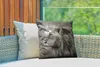 MuchoWow® Outdoor Kissen - Löwe - Wilde Tiere - Schwarz - Produktbild-Vorschau 3
