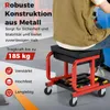 COSTWAY Werkstatthocker mit Rollen, Schublade & Ablage, Produktbild-Vorschau 4