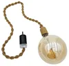 Hängelampe LED Braun Seil Macrame Hängeleuchte Timer Produktbild-Vorschau 1