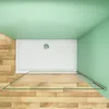 Walk in Duschkabine 90x200cm  Milchglasstreifen Produktbild-Vorschau 4