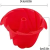 Silikon Backform, Kuchenform,9 Zoll(Spiralkuchenform) Produktbild-Vorschau 2