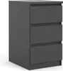 Nada Commode basse et étroite 3 tiroirs, noir mat. Voir les images du produit 1