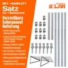 2x PV Halterung 118cm Solarpanel Solarmodul 0°-90° Produktbild-Vorschau 2