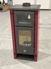 Kaminofen mit Backfach PRITY K2 GT F Burgundy – 8,1kW, A+ Produktbild-Vorschau 9