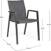 BOLZANO Orte Gartenstuhl anthrazit 55,5 x 60 x 83 cm Produktbild-Vorschau 5