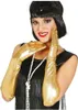 goldene lange Deluxe Handschuhe glänzend  44cm Produktbild-Vorschau 6
