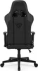 The back view of a black gaming chair. Produktbild-Vorschau