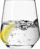 A single glass of water with a lemon slice and splashing water. Náhľad obrázku produktu