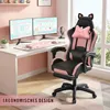 Gaming Stuhl mit Lendenwirbelstütze und Fußstütze 150kg, Produktbild-Vorschau 10