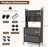 Scaffale da cucina a 5 livelli, organizer con ampio piano Anteprima dell’immagine prodotto 4