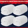Kunstschnee Deko Weihnachts-Set 4-teilig Weiß 90x240 cm Produktbild-Vorschau 2