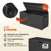 CASARIA Coffre de Rangement Anthracite 310L Voir les images du produit 4
