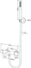 Technical drawing of a shower faucet with dimensions. Produktbild-Vorschau