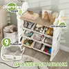 AIYAPLAY Kinderregal 4-Stufiges Spielzeugregal mit 9 Produktbild-Vorschau 4