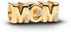 PANDORA Charm MOM, IP Gold, Zirkonia, Moments Produktbild-Vorschau 4