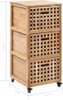 vidaXL Armadio da bagno 41x41x91 cm Legno massello Noce Anteprima dell’immagine prodotto 8