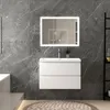 80 cm Badmöbel-Set Unterschrank mit Rechteckiges Produktbild-Vorschau 4