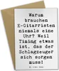 Mr. & Mrs. Panda Grußkarte Spruch E-Gitarre Timing - Weiß - Produktbild-Vorschau 1
