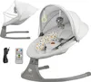 A baby bouncer and its accessories are displayed against a white background. Produktbild-Vorschau
