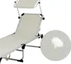 CASARIA® Gartenliege mit Dach Klappbar 180kg Belastbar Produktbild-Vorschau 7