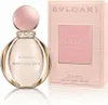 A product shot of a Bvlgari Rose Goldea perfume bottle and its packaging, presented on a white background with a subtle reflection. Voir les images du produit