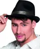 Cappello con nastro per adulti nero-oro - taglia unica Anteprima dell’immagine prodotto 1