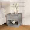 Nachttische 2 Stk. Betongrau 45x34x44 cm Holzwerkstoff , Produktbild-Vorschau 3