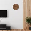 MPM-Quality Wanduhr Dotted Holz Braun Ø 300 mm schleichende Produktbild-Vorschau 9