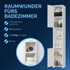 CASARIA® Badmöbel Set 2-tlg Weiß Waschbeckenunterschrank Produktbild-Vorschau 3