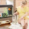 Stazione per il cibo per gatti Relaxdays, 3 ciotole da 400 Anteprima dell’immagine prodotto 3