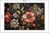 Muralo Selbstklebende Fototapete bunte BLUMEN Blätter Beton Produktbild-Vorschau 2