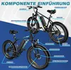 HITWAY E-Bike 26*4 Zoll Fat tire Shimano 7G E-MTB 36V15AH Produktbild-Vorschau 2