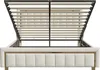 CDGlobal letto imbottito 160x200cm con rete a doghe, letto Anteprima dell’immagine prodotto 10
