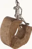 Gilde Skulptur, "Secure", Paarmotiv, Aluminium, Mangoholz, Anteprima dell’immagine prodotto 5
