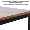 Close-up of a wooden shelf with a black metal frame. Produktbild-Vorschau