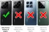 Four smartphone cases are shown, with checkmarks and crosses indicating compatibility. Produktbild-Vorschau