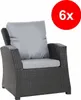 Gartenkissen fur polyratanen 6er set Sitzkissen 56x52x7, Produktbild-Vorschau 5