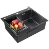 CECIPA MAX Edelstahl Spüle Schwarz 60x49CM - Spülbecken mit Produktbild-Vorschau 2