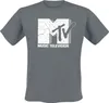 MTV T-Shirt Herren Cracked Logo dunkelgrau XL Produktbild-Vorschau 2