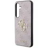 A side view of a phone case with a repeating Guess logo pattern. Produktbild-Vorschau